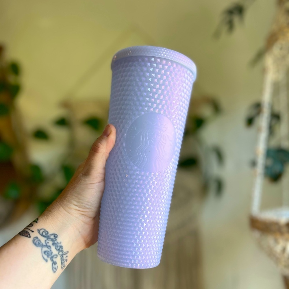 Starbucks Iridescent Lilac Studded Cold Cup Tumbler 24oz Venti | 2021 Limited